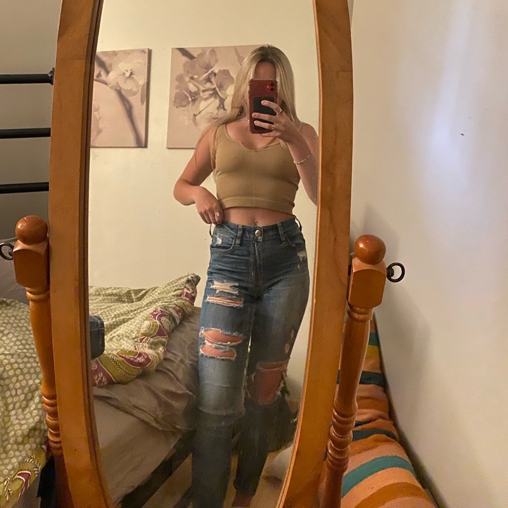 American eagle high waisted jeans